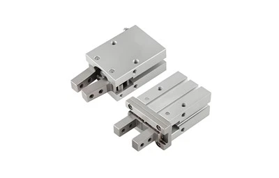 Cilindro de dos mandíbulas de simple efecto MHZ2